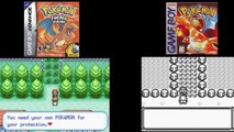 Pokemon Red vs Pokemon Fire Red side by side comparison