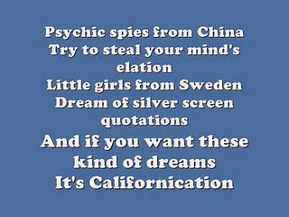 Red Hot Chili Peppers - Californication (Lyrics)