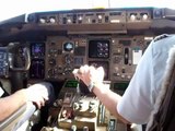 Boeing B757-300 Cockpit Landing in Antalya