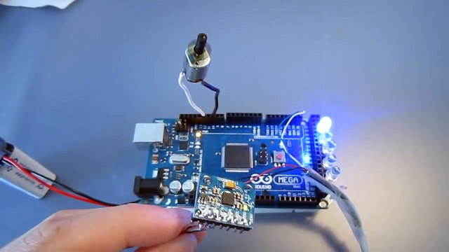 Arduino Mega 2560 + MPU 6050 - control DC motor with motion sensor