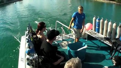 JR & Gabby's Shark Dive with UNEXSO in The Bahamas on 7-December-2011