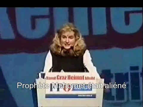 Femme politique de l'Autriche insulté prophète Mahomet