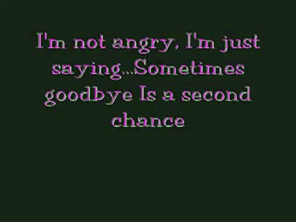 Second Chance Shinedown Lyrics