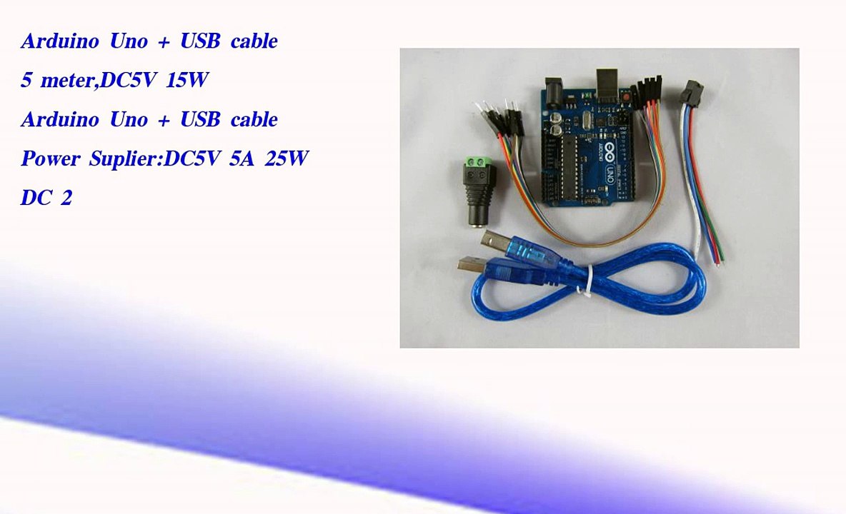 DIY Boblight 50 WS2801 rgb ambilight kit  arduino