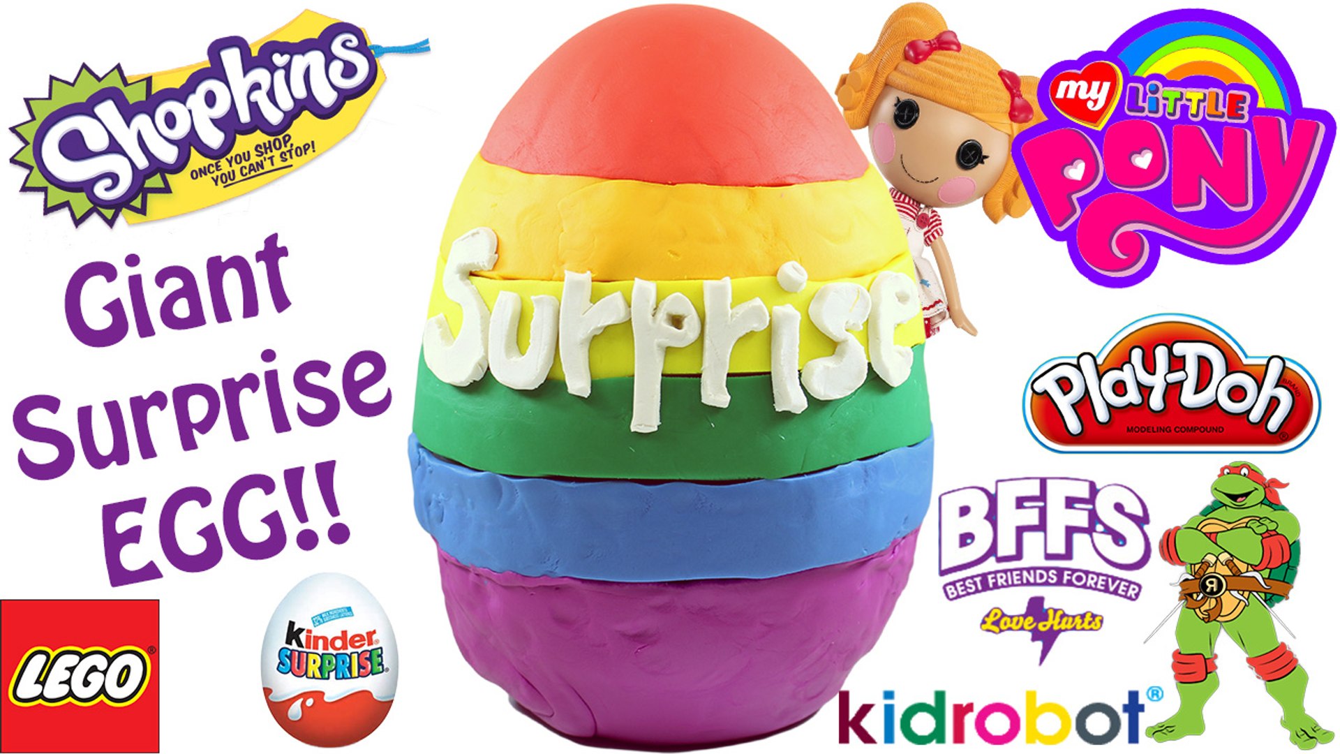 play doh giant egg surprise