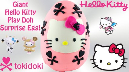 Download Video: NEW Giant Hello Kitty Play Doh Surprise Egg | Tokidoki Hello Kitty Frenzies Fashems