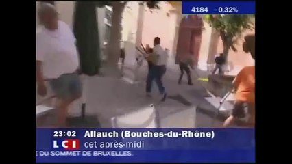 Forains contre CRS à allauch ( Tous solidaires ! )