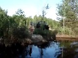 Truck Ural-4320 quickly passes ford | Урал-4320 быстро преодолевает брод
