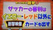 サッカーの審判が出す第３のカードとは？イエローカード、レッドカードそれ以外にもう一枚のカードがあった！