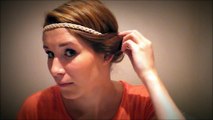 Tutoriel coiffure : chignon avec un headband