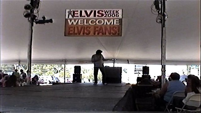 Richard Atkins sings 'Can't Stop Loving You' Elvis Week 2006