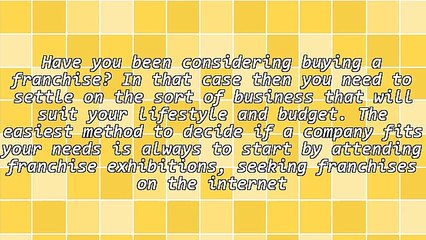 Looking Into A Franchise Business