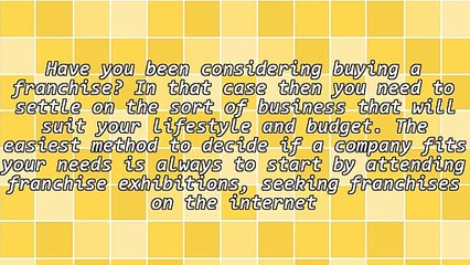 Looking Into A Franchise Business