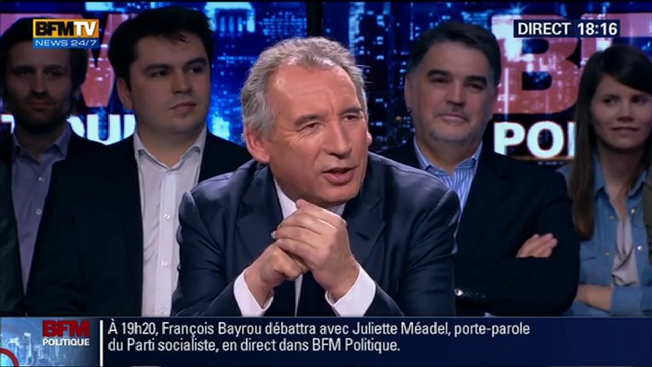 François Bayrou, invité de BFM Politique sur BFMTV - 240515