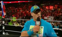 WWE John Cena vs Rusev Contract Signing - WWE Raw March 16 2015