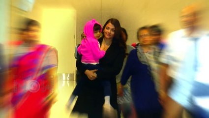 Video herunterladen: SPOTTED: Aishwarya Rai Bachchan And Aaradhya Bachchan Return to Mumbai From Cannes | Airport