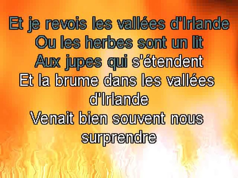 KARAOKE HELENE SEGARA - Les vallées d'Irlande
