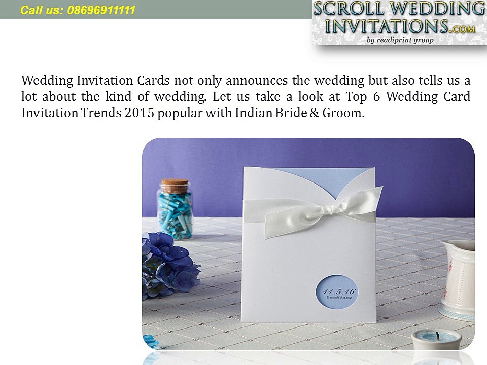 6 Wedding Card Invitation Trends of 2015