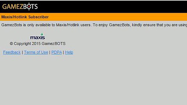 GamezBOTS Maxis/Hotlink Subscriber | m.gamezbots.com