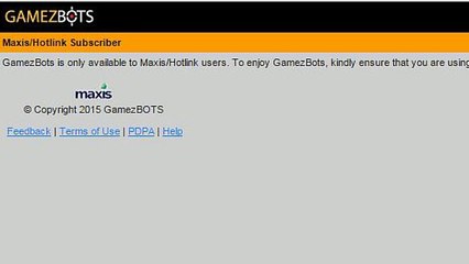 GamezBOTS Maxis/Hotlink Subscriber | m.gamezbots.com