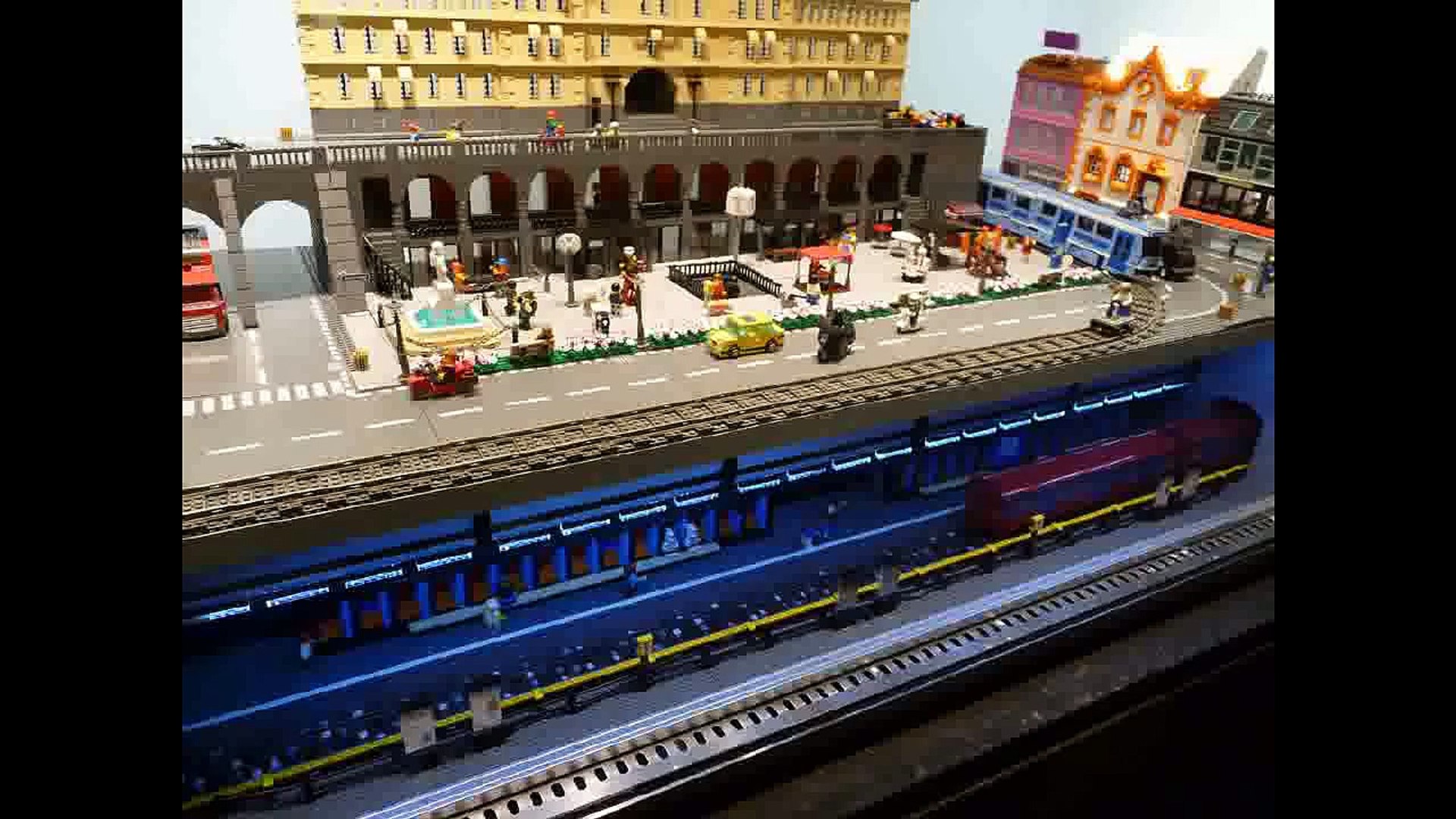 lego underground train station