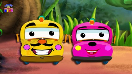 The Wheels on the bus go round and round Funny Bus Rhyme