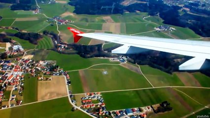 Airport spotting Anflug Flughafen Salzburg Österreich descent to the airport of salzburg austria