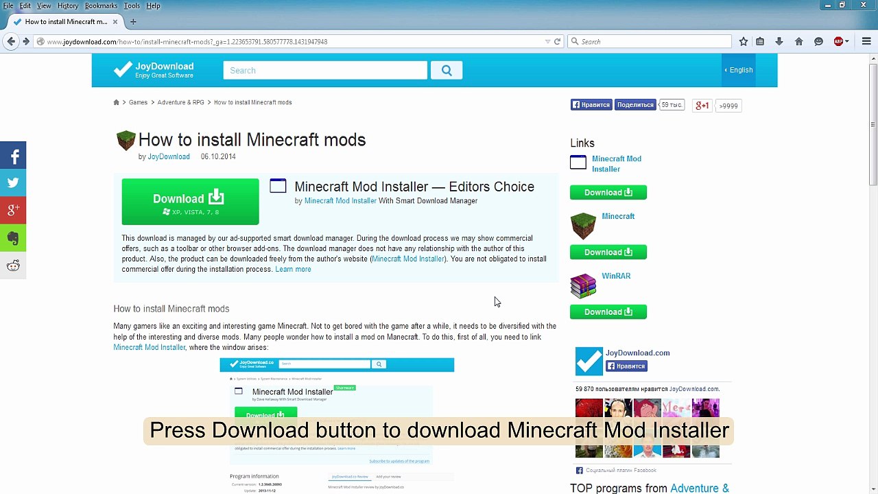 How to install Minecraft mods - video dailymotion