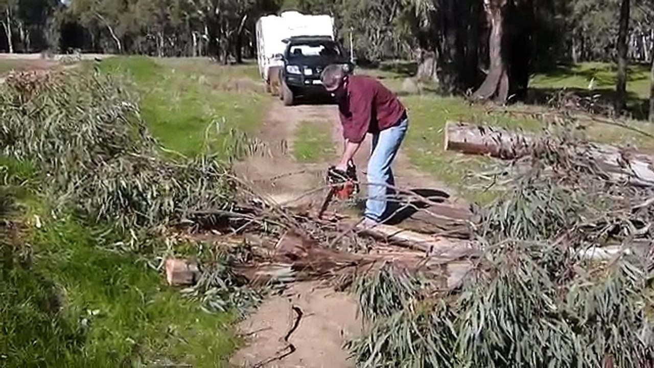 Off Road Caravan on slippery muddy river dirt road, Nissan Pathfinder 4WD