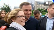 جشن پیروزی رییس جمهور جدید لهستان در خیابان های ورشو