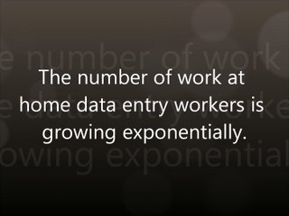 Part time data entry jobs home