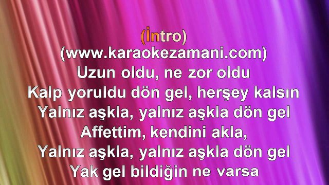 Funda Arar - Yak Gel - 2009 - TÜRKÇE KARAOKE