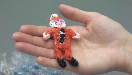 How to make a Father Christmas loom bands charm