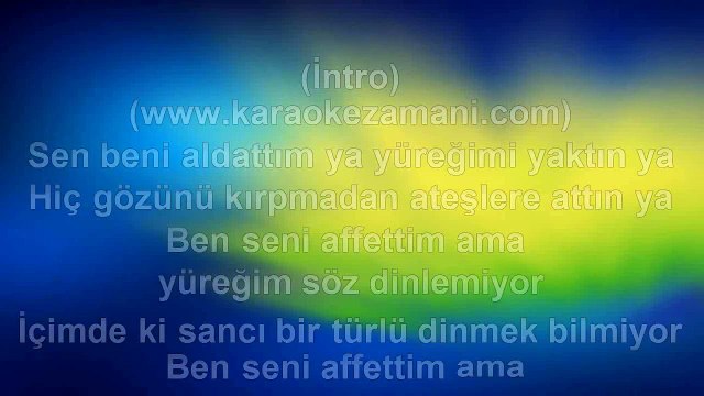 Gamze Akın - Biz O Zamanlar - 2012 TÜRKÇE KARAOKE