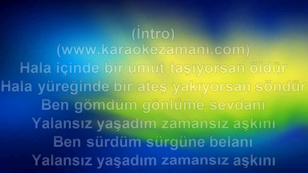 Gamze Akın - İnan Bana - 2011 TÜRKÇE KARAOKE