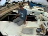 Repairing the deck of a Catalina 27 fiberglass sailboat in Florida