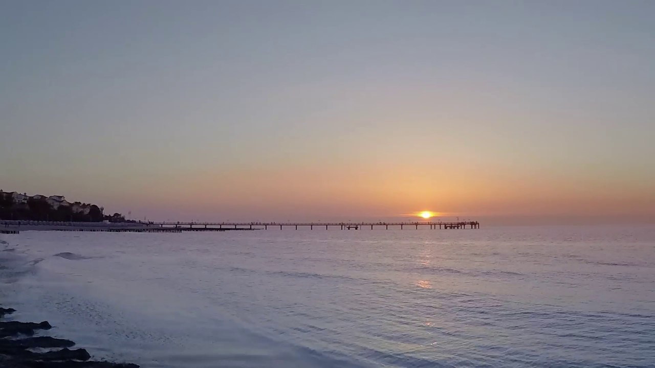 Sonnenuntergang an der Ostsee im Zeitraffer und Slow-Motion, Ostseebad Kühlungsborn