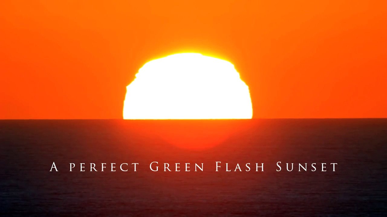 A perfect Green Flash Sunset