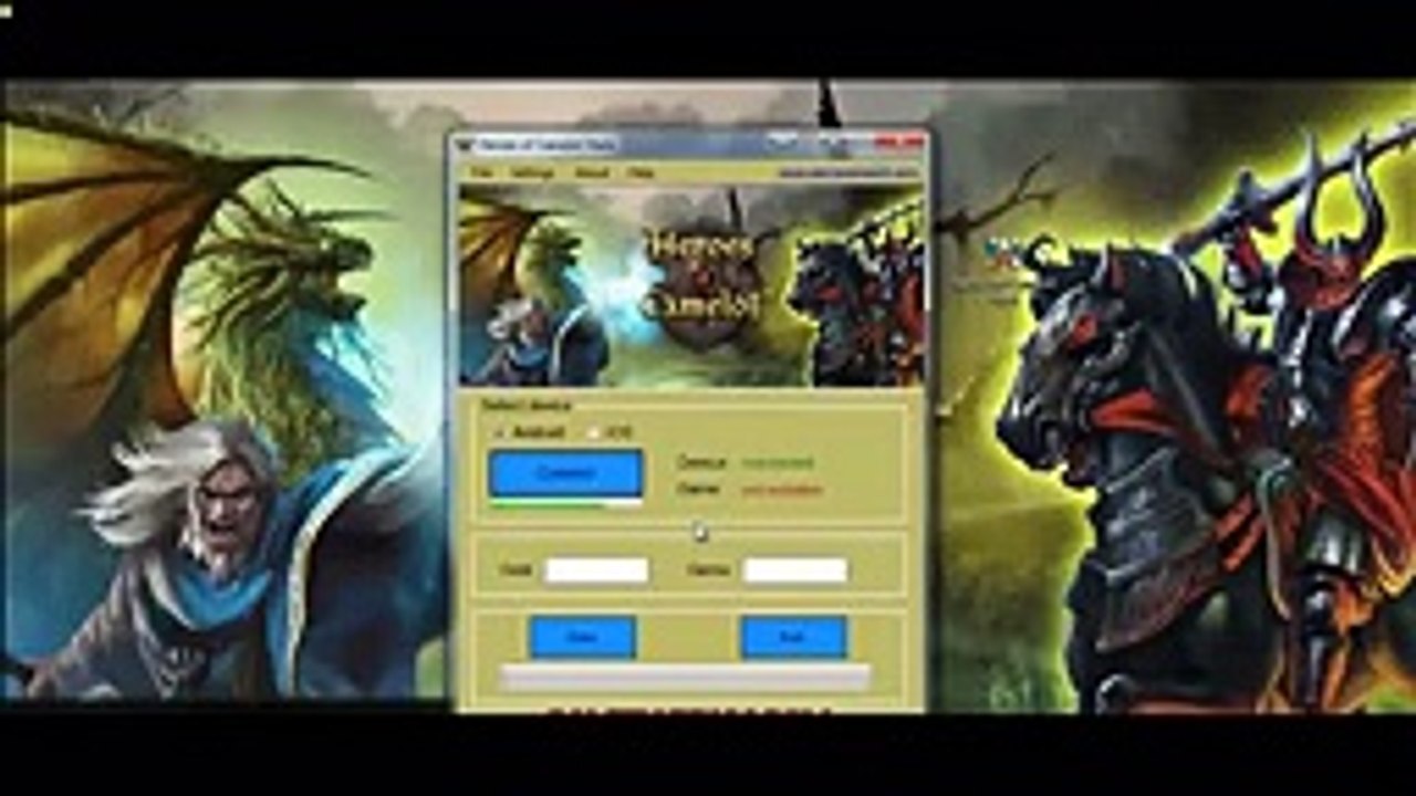 Heroes of Camelot Online Outil Générateur Obtenir illimités Gems et Coins pour iOS Android 1