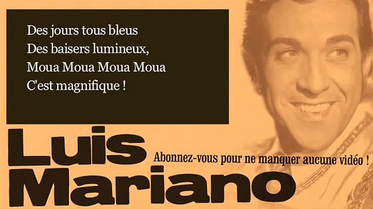 Luis Mariano - C'est magnifique - Paroles - Lyrics