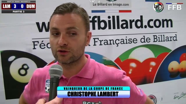 2014_2015 COUPE DE FRANCE FFB INTERVIEW LAMBERT CHRISTOPHE