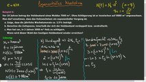 Exponentielles Wachstum - Teil 1. Beispiel 6