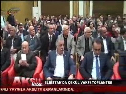Elbistan'da ÇEKÜL VAKFI Toplantısında İlçe Kültürel Haritası Konuşuldu - Kahramanmaraş Mv Aadayı Mahir Ünal