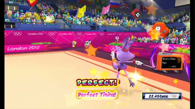 Mario & Sonic at the London 2012 Olympic Games: Rhythmic Ribbon - Blaze