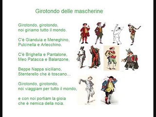 Girotondo delle mascherine filastrocca n 3 carnevale