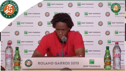 Скачать видео: Conférence de presse Gaël Monfils - Roland Garros 2015 1er T