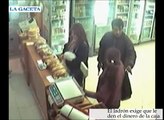 Las cámaras de seguridad registraron el asalto a una panadería