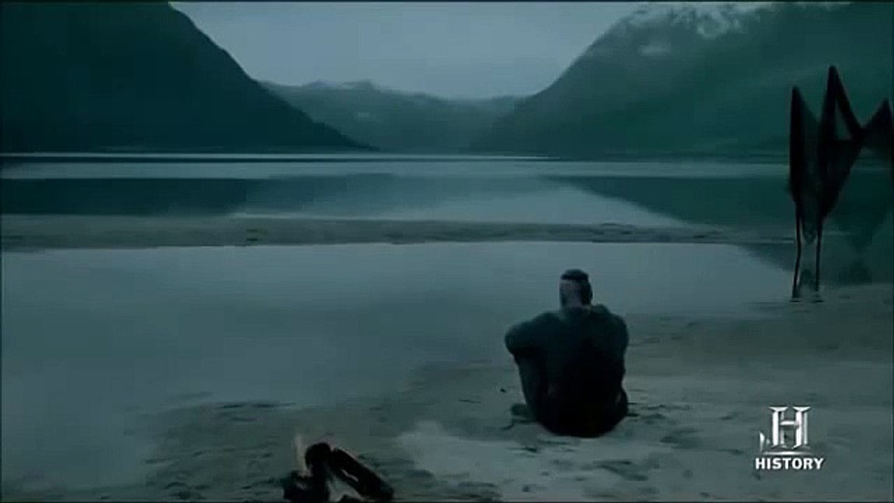 Vikings 2x01 Ragnar's final words to his dead daughter Gyda