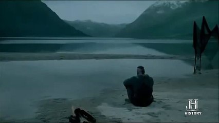 Vikings 2x01 Ragnar's final words to his dead daughter Gyda