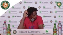 Press conference Gaël Monfils 2015 French Open/R128